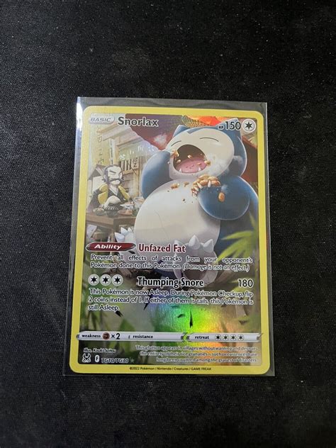 Pok Mon Tcg Snorlax Lost Origin Trainer Gallery Tg Tg Holo Ultra