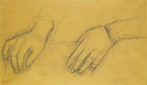 Etude De Mains Pour Le Portrait De H L Ne Rouart By Edgar Degas On Artnet