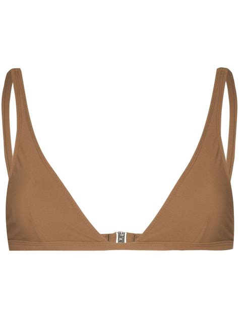 Farfetch Tot Me Triangle Cup Bikini Top Farfetch Shoplook