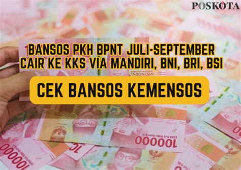 Saldo Dana Bansos BPNT Rp2 4 Juta Masuk Rekening KKS Cek Status