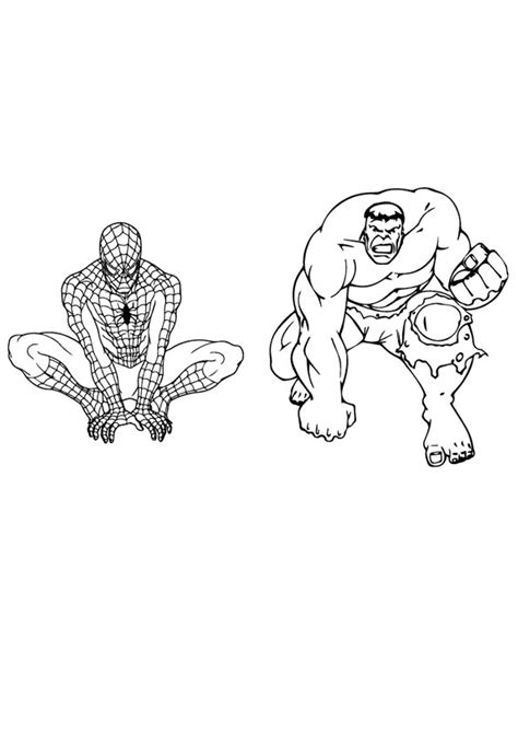 17 Spiderman And Hulk Coloring Pages Printable Coloring Pages