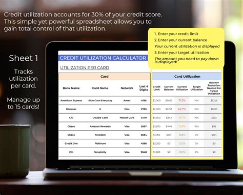 Credit Utilization Calculator Track Credit Cards With Simple