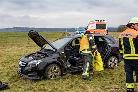 Schwerer Verkehrsunfall zwischen Gemünden und Bernsfeld Vogelsberger