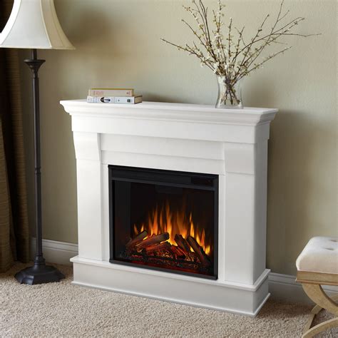 40.94" Chateau White Electric Fireplace