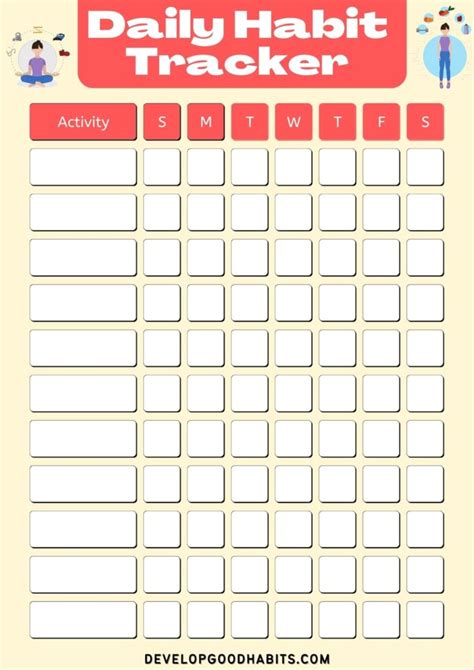 44 Printable Habit Tracker Templates For 2024