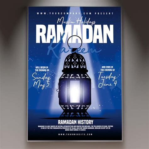 Ramadan Kareem Card Printable Template Flyer Psd Psdmarket