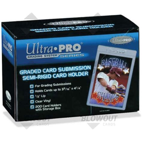 Ultra Pro Tall Semi Rigid Card Holder 200ct Box