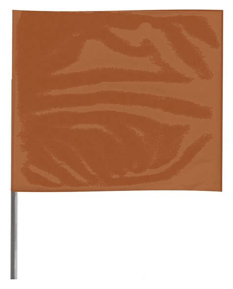 GRAINGER APPROVED Brown Marking Flag, 2 1/2 in Flag Height, Solid ...