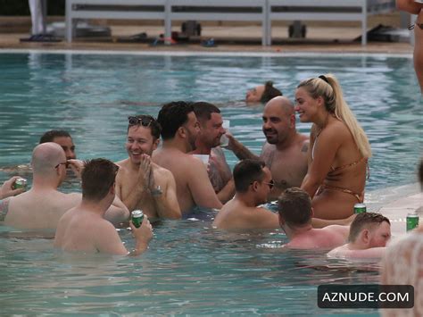 Ellie Brown Sexy Wears A Tiny Bikini And Attracts Plenty Of Attention By The Pool In Miami Aznude