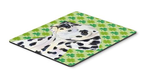 Dalmatian St Patrick S Day Shamrock Portrait Mouse Pad Hot Pad Or Trivet Fruugo DK