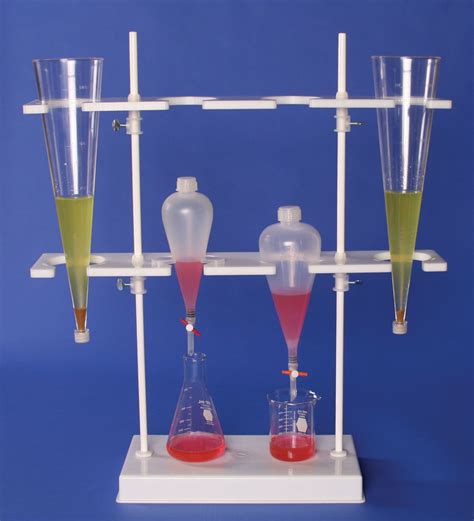 Bel Art Polyethylene Imhoff Cone And Separatory Funnel Rack X X