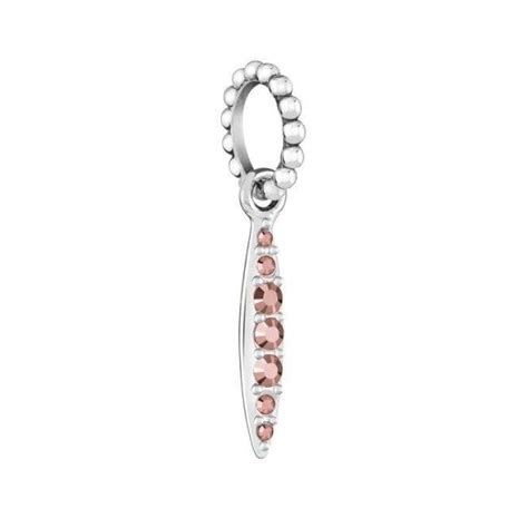 PETITE QUILL PAVE ROSE GOLD CHARM JEWELLERY From Market Cross