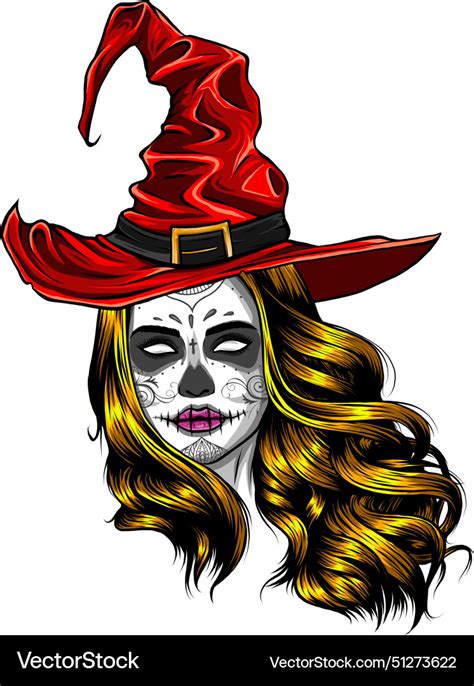 Witch Halloween Royalty Free Vector Image Vectorstock