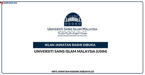 Universiti Sains Islam Malaysia Usim Pensyarah Universiti Subjek