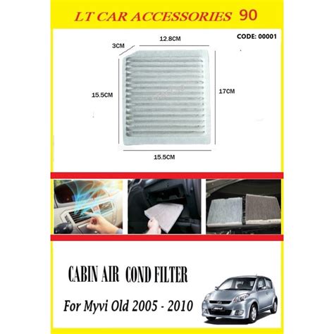 PERODUA MYVI OLD 2005 2011 CABIN AIR FILTER AIR COND FILTER Shopee