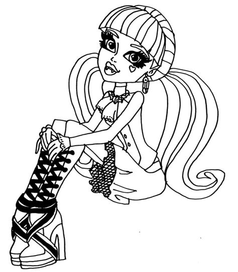 Descargar Dibujos Para Colorear De Monster High Imprimir