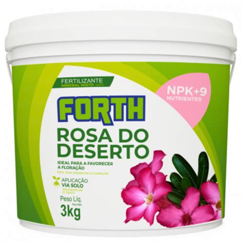 Adubo Fertilizante NPK Para Rosa Do Deserto Balde Forth 3kg Shopee Brasil