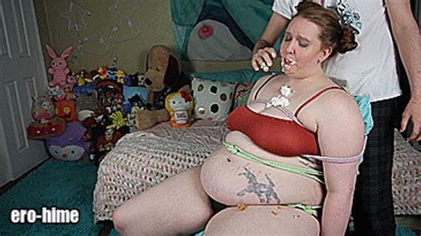 Rough Bound Pie Feeding BBW Ginger Leah Aka Ero Hime Clips Sale