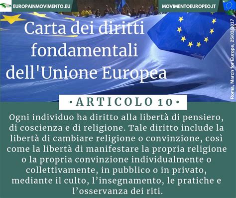 Carta Dei Diritti Fondamentali Unione Europea Whidan