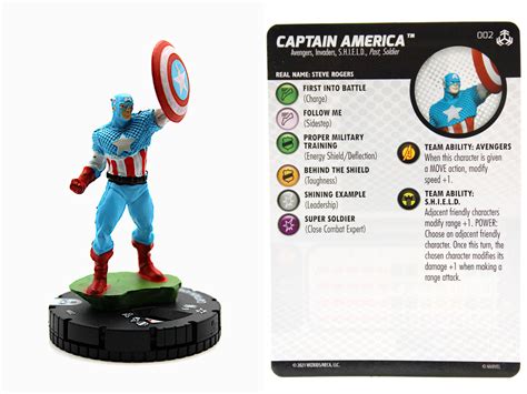 Heroclix 002 Captain America Avengers War Of The Realms