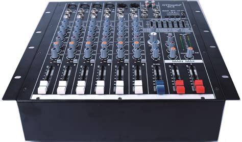 SK 6 Professional 4000 Watts 6 Channel Powered Mixer Power Mixing