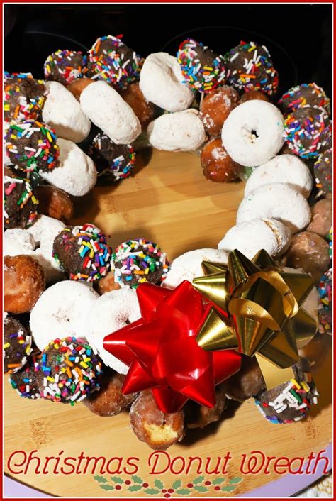 Christmas Donut Wreath For The Love Of Food