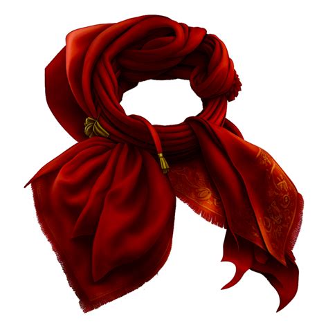 Red Shoulder Scarf 23961407 Png