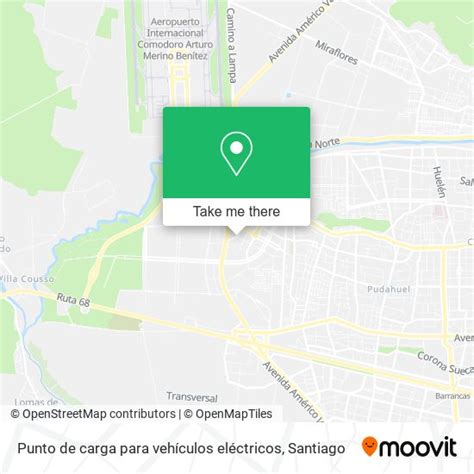 Cómo llegar a Punto de carga para vehículos eléctricos en Pudahuel en