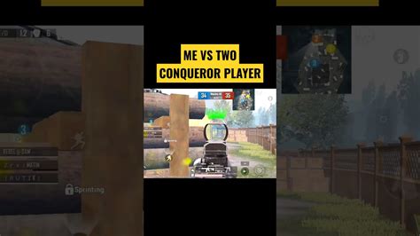 Me Vs Two Conqueror Pro Player 😈😈 Like And Subscribe Shorts Bgmi