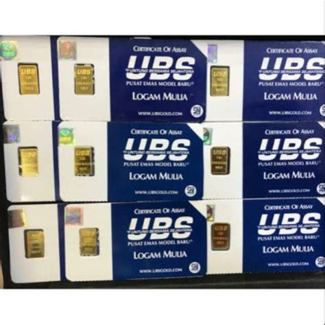 Jual Ubs Logam Mulia Emas Sni Sertifikat Ubs 100 Ori Shopee Indonesia