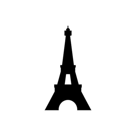 Cone Da Torre Eiffel Ilustra O Vetorial Simples Vetor Premium