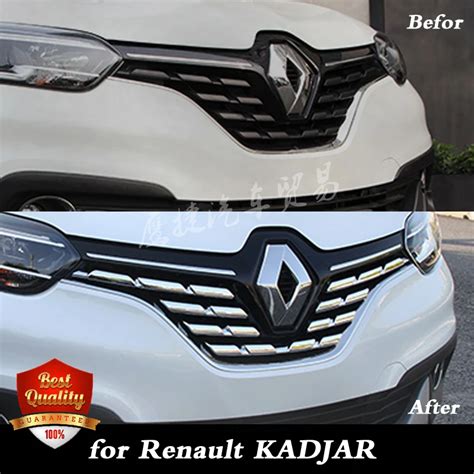 ABS Chrome Front Grille Around Trim Fit For Renault KADJAR 2015 2016