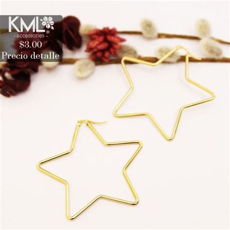 Argolla Dorada Estrella Mm Kml Accesorios