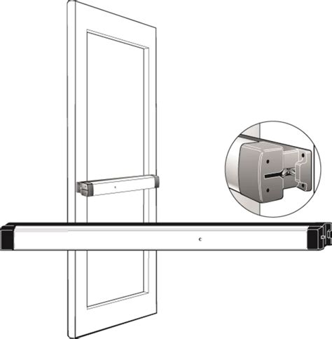 Adams Rite 8801 36 Rim Exit Device Narrow Stile Clear Anodized Finish Access Hardware