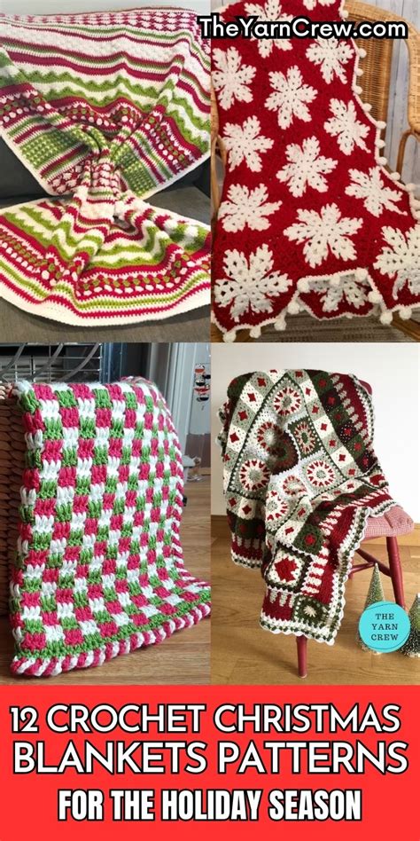 Crochet Christmas Blankets Patterns For The Holiday Season The