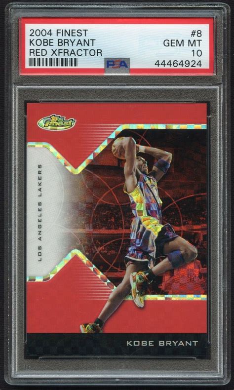 2004 05 Topps Finest Red X Fractor 8 Kobe Bryant 99 For Sale Online