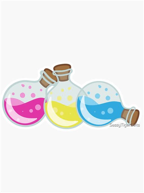 Pride Potions Pansexual Sticker For Sale By Sassytigersuits Redbubble