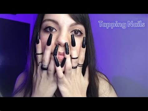 ASMR NAILS TAPPING AND TONGUE CLICKING