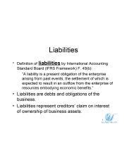 Understanding Liabilities Definitions And Implications In Course Hero