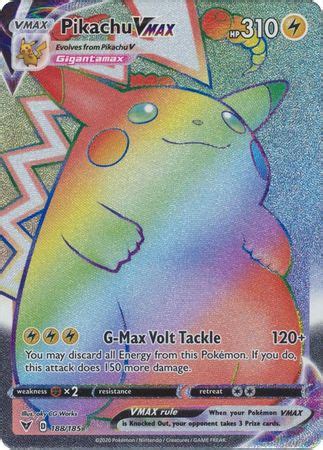 Pikachu VMAX Hyper Rare 188 185 Vivid Voltage Pokémon Poromagia