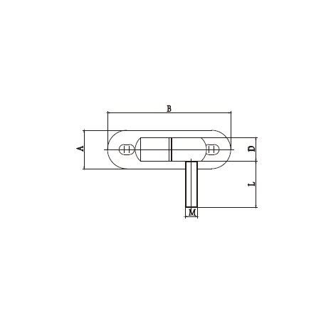 Gate Hinges Black Gudgeon Trunnion Set Of Adjustable Heavy Duty Top