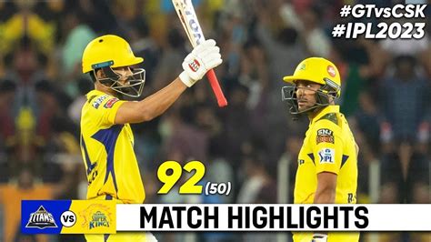 Gt Vs Csk 1st Match Ipl 2023 Highlights Ipl Highlights 2023 Cricket