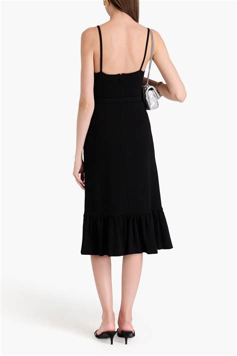 Gucci Belted Stretch Crepe Midi Dress The Outnet