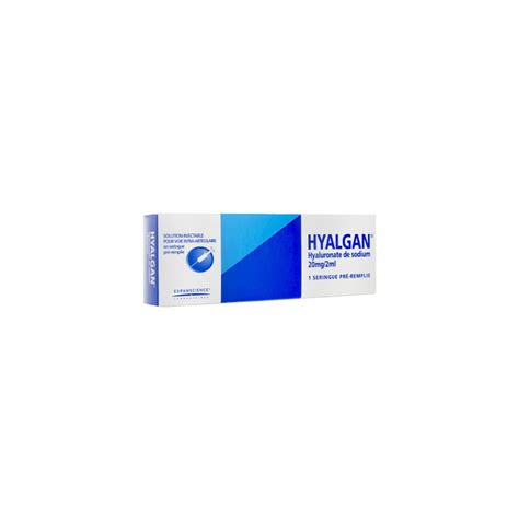 HYALGAN 20MG 2ML SODIUM HYALURONATE 1 PREFILLED SYRINGE