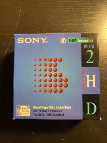 SONY IBM Formatted 3 5 Micro Floppy Disk Double Sided Pack Of 10 EBay