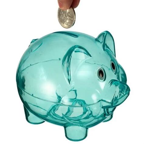 Tirelire Pink S Bo Te Transparente En Plastique Pour Pi Ces De Monnaie