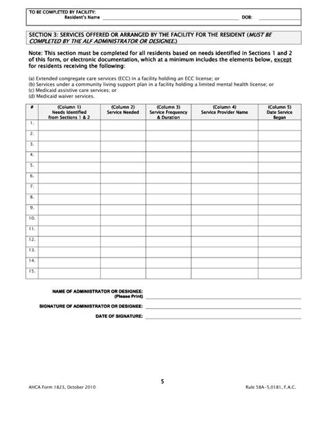 1823 Form Printable