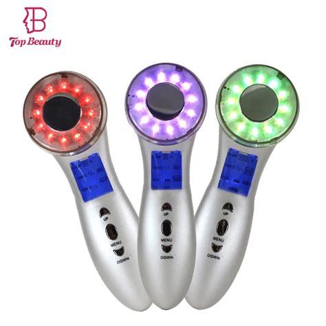 Led Photon L Light Therapy Red Skin Rejuvenation Face Massage Device Ultrasound Anti Aging Anti