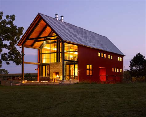 Metal Barn House Home Design Ideas, Pictures, Remodel and Decor