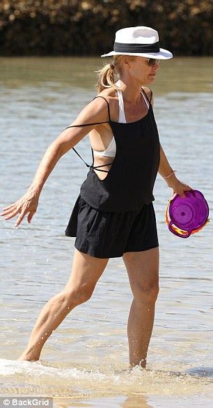 Sonia Kruger Shows Off Her Incredible Figure In A White Bikini And A Black Mini Dress Daily